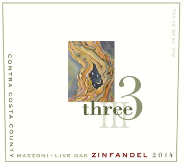 Three Wine Company Live Oak Zinfandel 2014