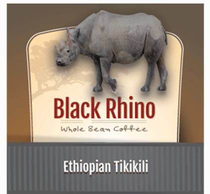 Zawadee Black Rhino Ethiopian Coffee
