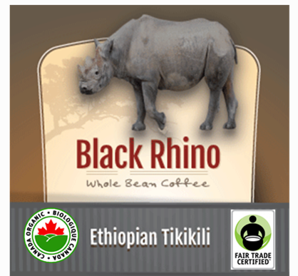 Fair Trade Organic Black Rhino Ethiopian Tikikili