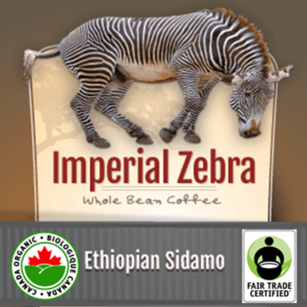 Fair Trade Ethiopian Sidamo Organic Imperial Zebra | 32oz