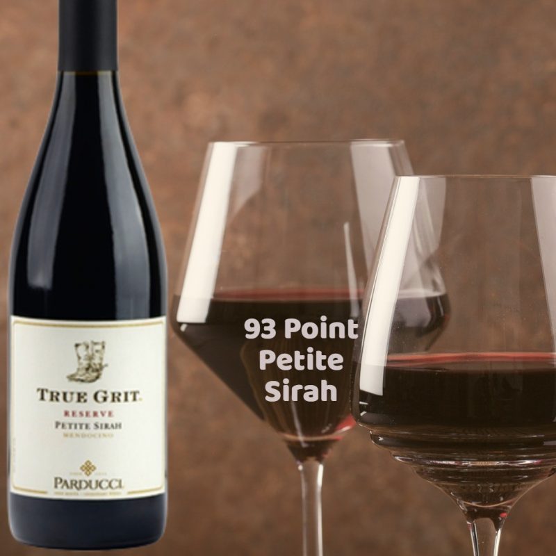 Parducci True Grit Reserve Petite Sirah 2015 | Bold Dinner Wine | Pairs with Beef, Lamb, Rice Dishes | Serve 60-65°F | Drink now thru 2028 | Petite Sirah | Mendocino, California