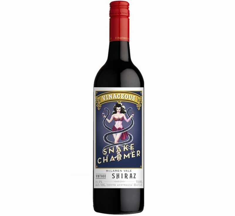 Vinaceous Snake Charmer Shiraz 2015 | Rich, layered | Cellar Selection Pairs w/Grilled Red & White Meats, Comfort Foods | Serve 60-65°F | Drink now thru 2024 | 91W&S | Red Wine | Shiraz | McLaren Vale, Australia | Vinaceous Wines