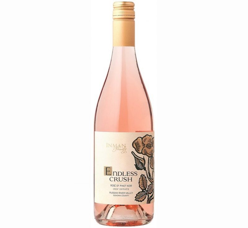 Inman Family Endless Crush Rose of Pinot Noir 2017 | #13 Best Rosé Wines of 2018 | Pairs w/White Meat, Fish, Comfort foods, Cheese | Serve 50-55°F | Drink now thru 2021 | 94WE | Rose Wine | Pinot Noir | Russian River, Sonoma County, California | Winemaker Kathleen Inman